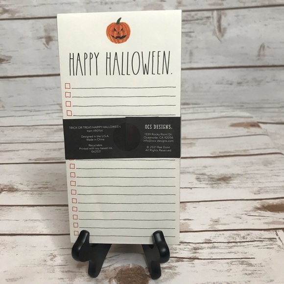 Rae Dunn TRICK OR TREAT Notepad Set - Picture 3 of 7